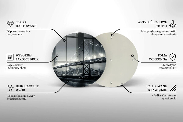 Tagliere in vetro Ponte Benjamin Franklin