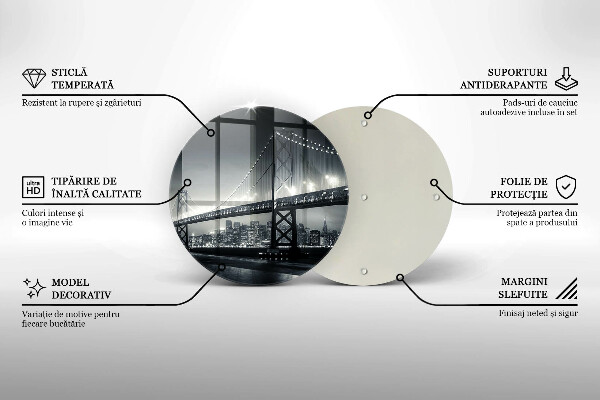 Tagliere in vetro Ponte Benjamin Franklin