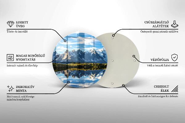 Tagliere in vetro Paesaggio montano