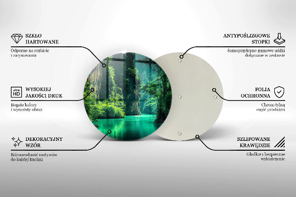 Tagliere in vetro temperato Paesaggio lagunare