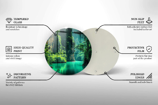 Tagliere in vetro temperato Paesaggio lagunare