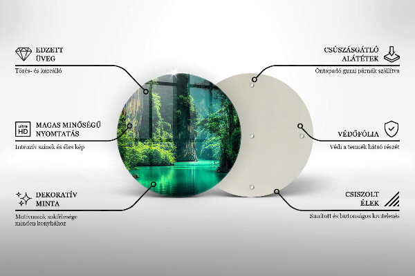 Tagliere in vetro temperato Paesaggio lagunare