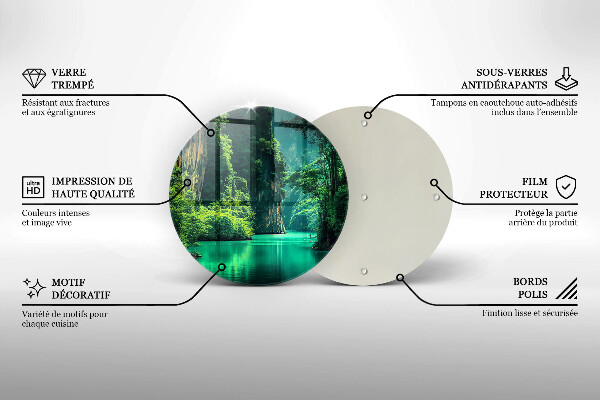 Tagliere in vetro temperato Paesaggio lagunare