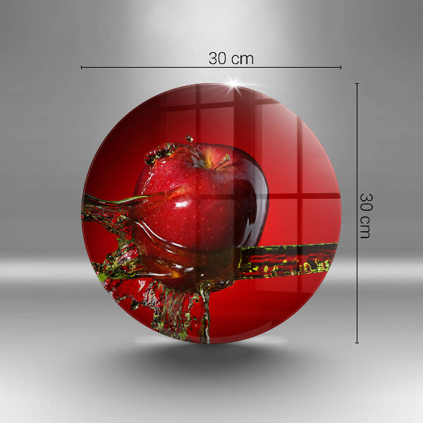 Tagliere in vetro Frutta di mela in acqua