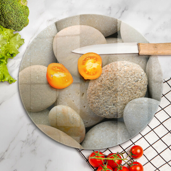 Tagliere in vetro Modello di pietre ovali