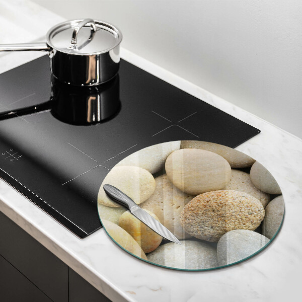 Tagliere in vetro Modello di pietre ovali