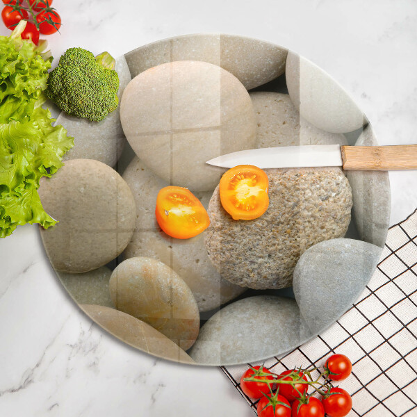 Tagliere in vetro Modello di pietre ovali