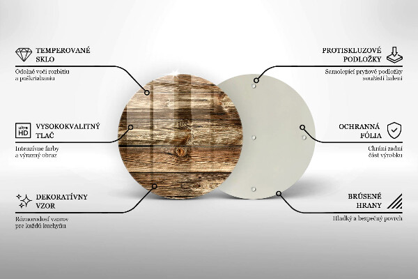 Tagliere in vetro Struttura della plancia di legno