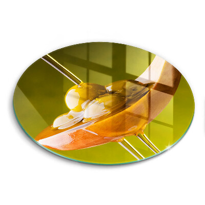 Tagliere in vetro Olio d'oliva e olive