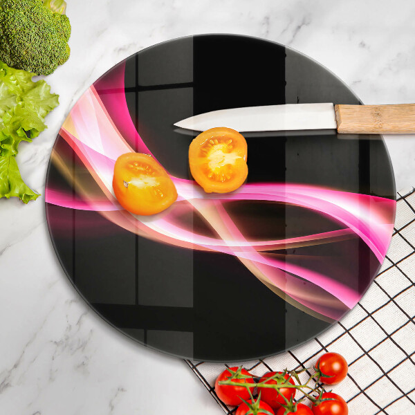 Tagliere in vetro Fumo al neon astratto