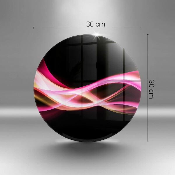 Tagliere in vetro Fumo al neon astratto