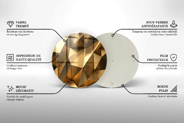 Tagliere in vetro Sfondo di astrazione della struttura