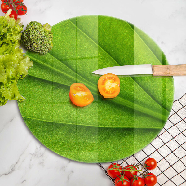 Tagliere in vetro Foglia della vena naturale