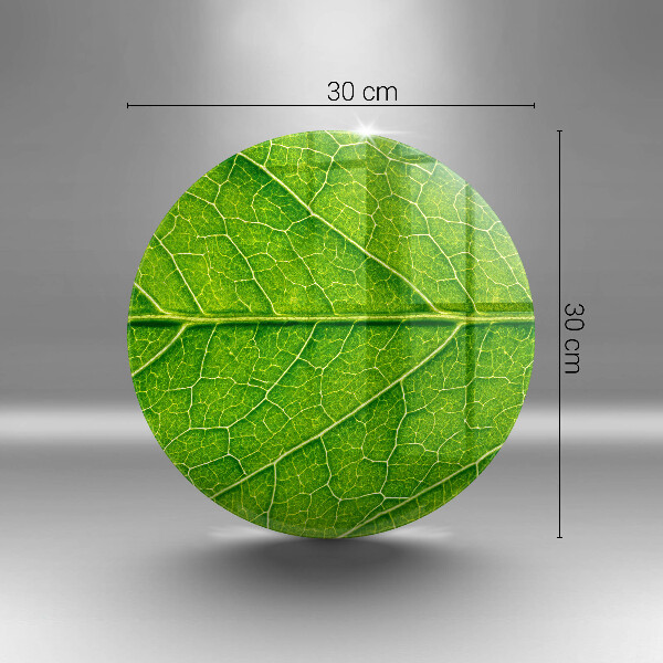 Tagliere in vetro Vene delle foglie naturali