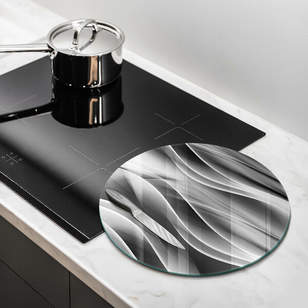 Tagliere in vetro Linee astratte di fumo