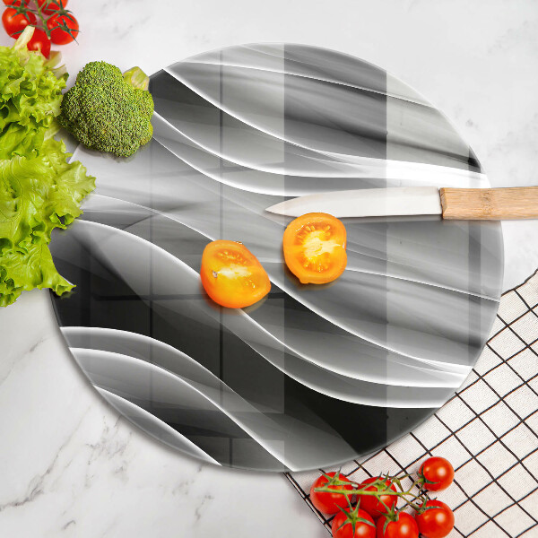 Tagliere in vetro Linee astratte di fumo