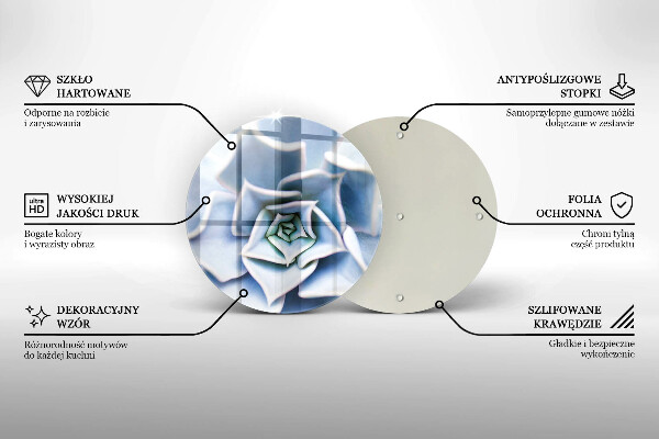 Tagliere in vetro Pianta da fiore