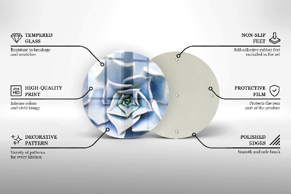 Tagliere in vetro Pianta da fiore