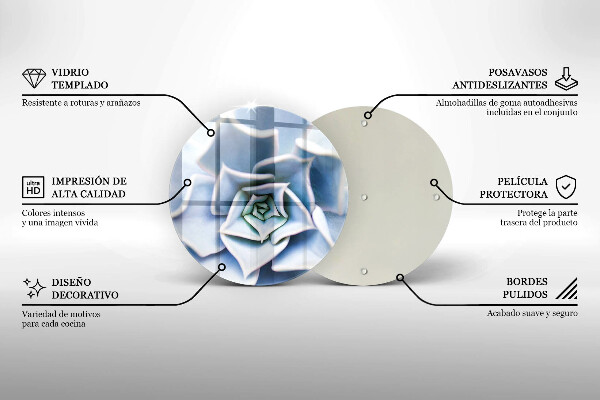 Tagliere in vetro Pianta da fiore