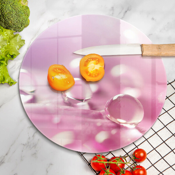 Tagliere in vetro Petali di fiori di rugiada