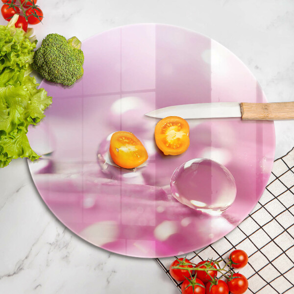 Tagliere in vetro Petali di fiori di rugiada