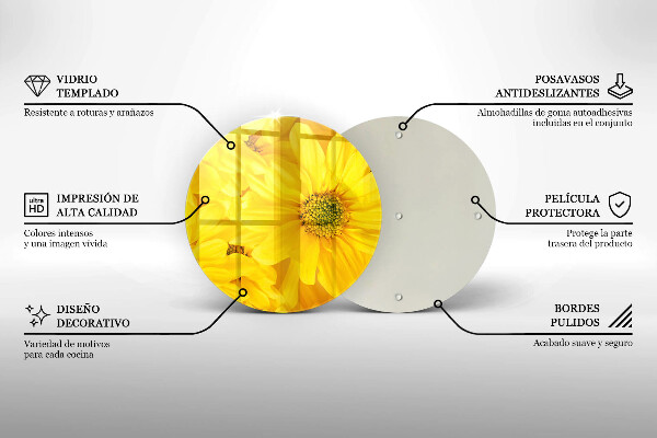 Tagliere in vetro Petali di fiori