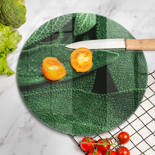 Tagliere in vetro Le foglie della pianta