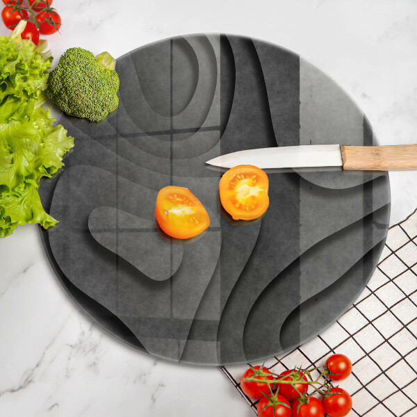 Tagliere in vetro Forme di pietra 3D