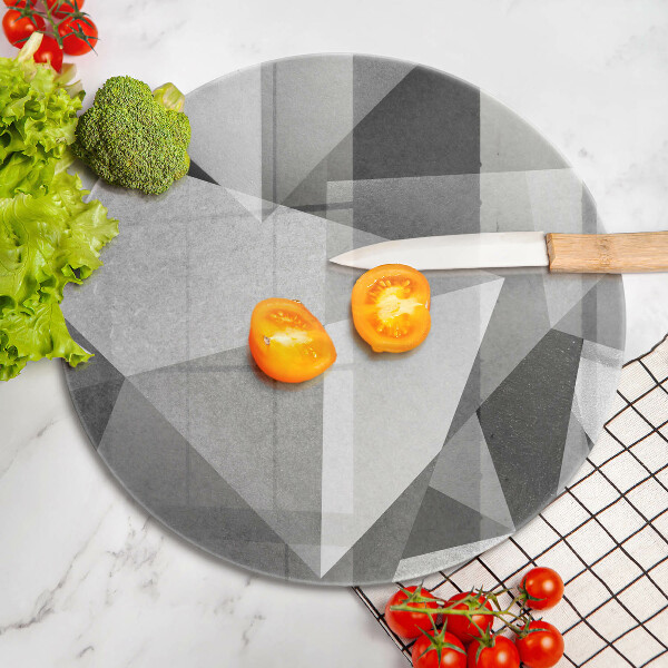 Tagliere in vetro Astrazione tagliente concreta