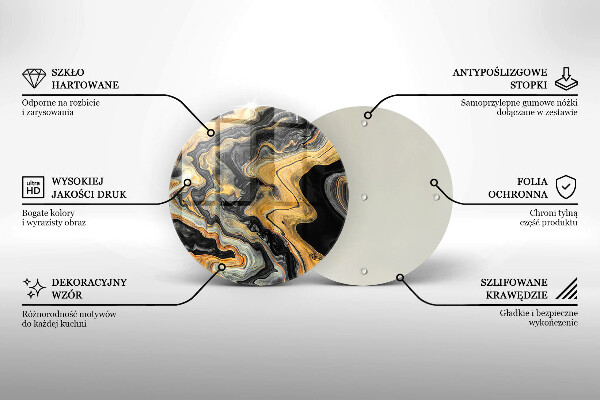 Tagliere in vetro Struttura astratta