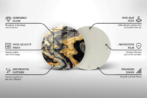Tagliere in vetro Struttura astratta