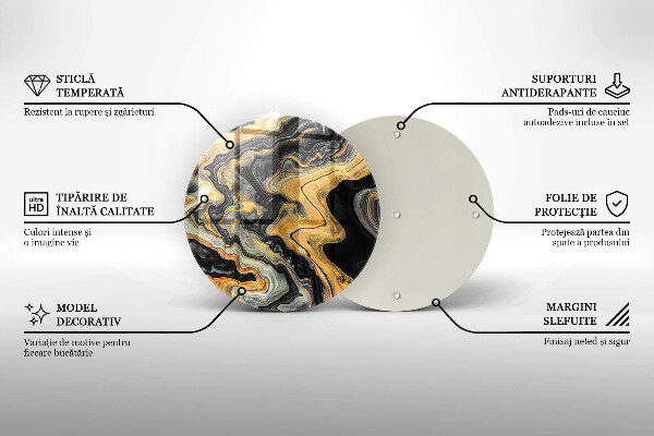 Tagliere in vetro Struttura astratta