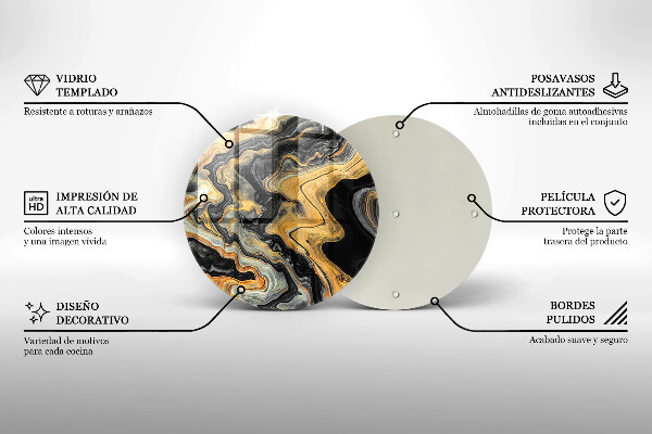 Tagliere in vetro Struttura astratta