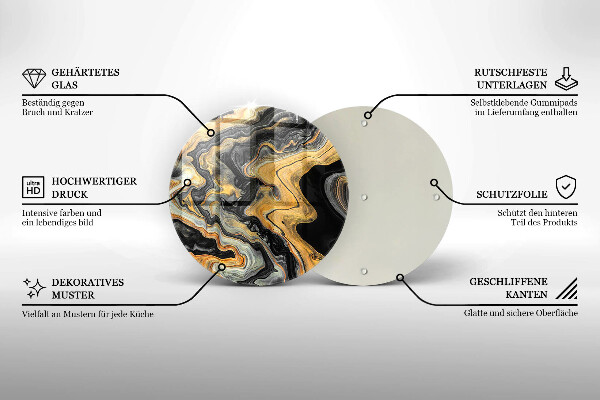 Tagliere in vetro Struttura astratta