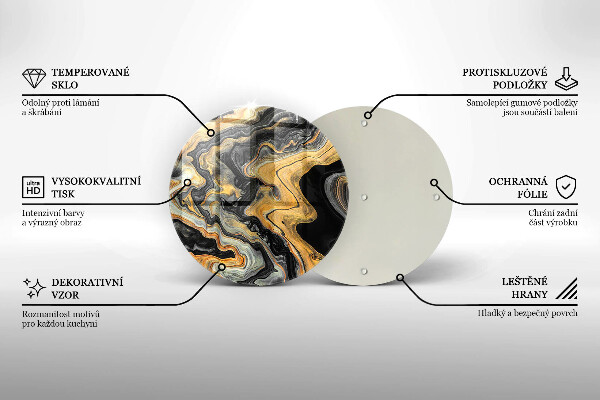 Tagliere in vetro Struttura astratta