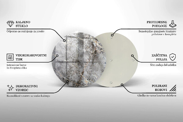 Tagliere in vetro Trama di pietra