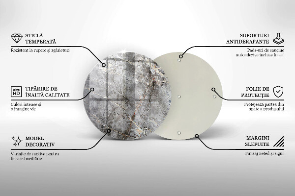 Tagliere in vetro Trama di pietra