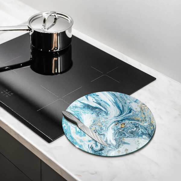 Tagliere in vetro Struttura con oro