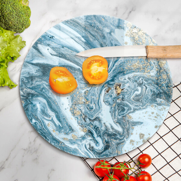 Tagliere in vetro Struttura con oro