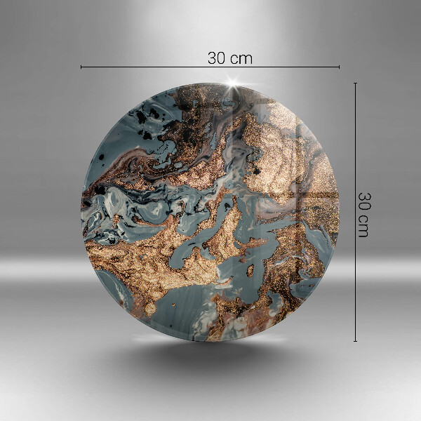 Tagliere in vetro Struttura in roccia dorata