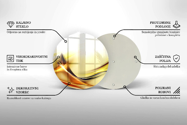Tagliere in vetro Linee astratte di luce