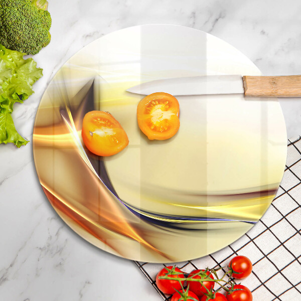 Tagliere in vetro Linee astratte di luce