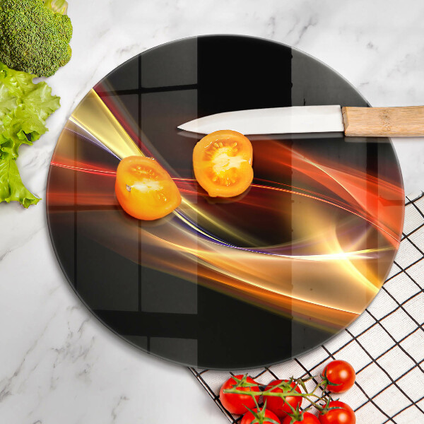 Tagliere in vetro Fumo e luce astratti