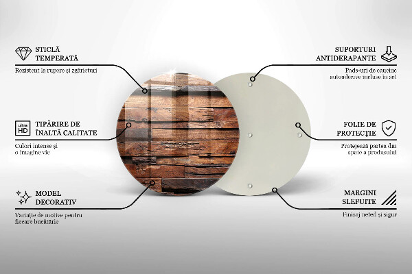 Tagliere in vetro Tavole di legno decorative