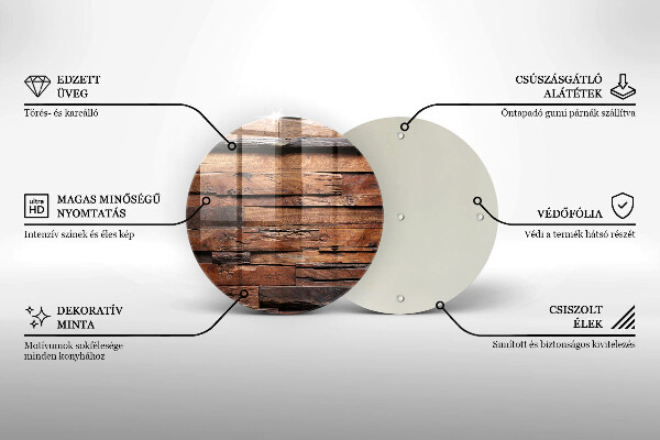 Tagliere in vetro Tavole di legno decorative
