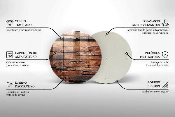 Tagliere in vetro Tavole di legno decorative
