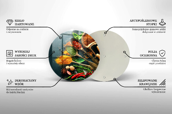 Tagliere in vetro Cucchiai per spezie da cucina