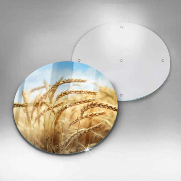 Tagliere in vetro Spighe di cereali nel campo