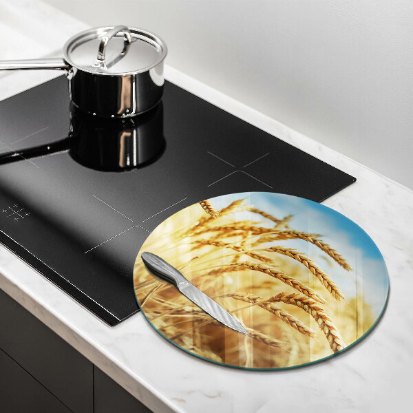 Tagliere in vetro Spighe di cereali nel campo