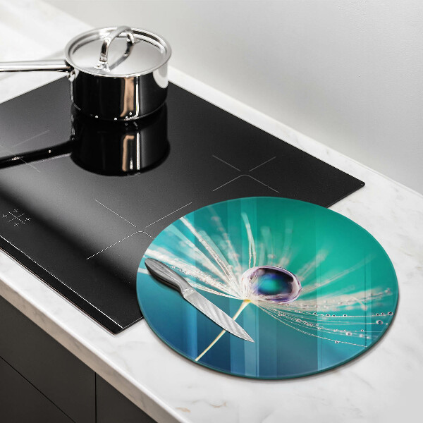 Tagliere in vetro temperato Rugiada su un dente di leone